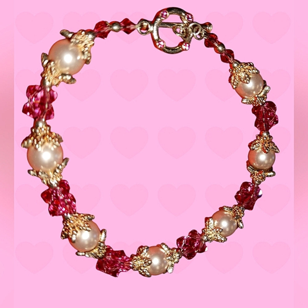 Pink Pearl Bracelet